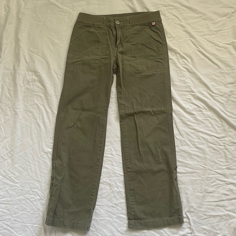 Levi’s Army Green Pants with Star Details
